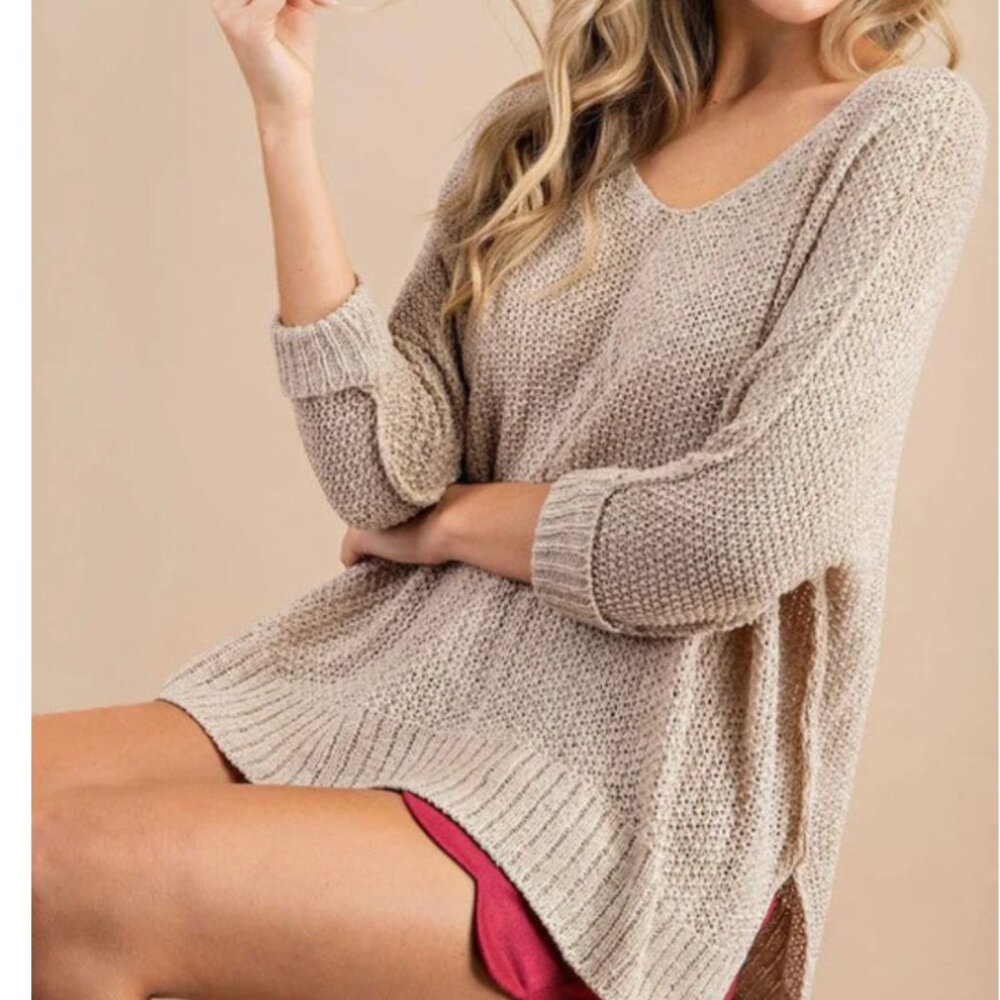 In Bloom Sweater in Oatmeal - S/M